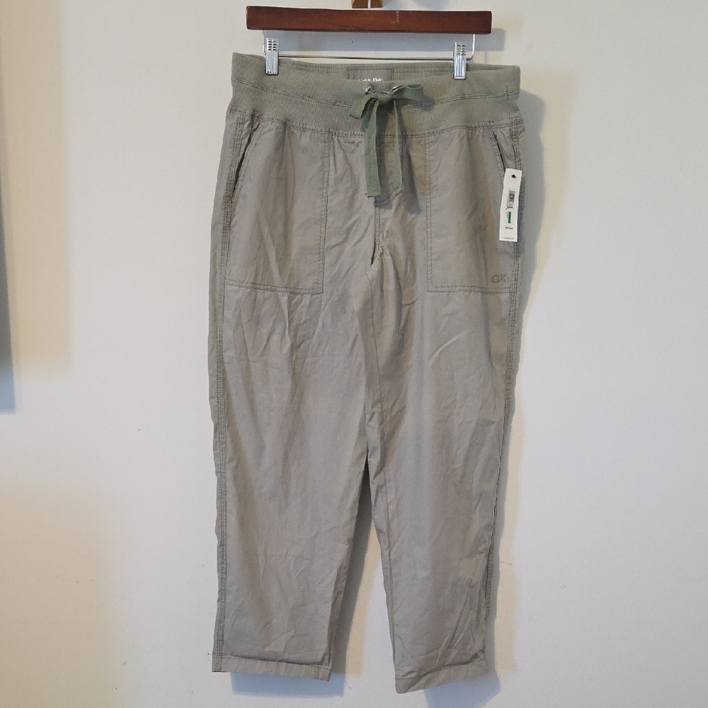 NWT Calvin Klein Performance Womans Pants Green Size Large